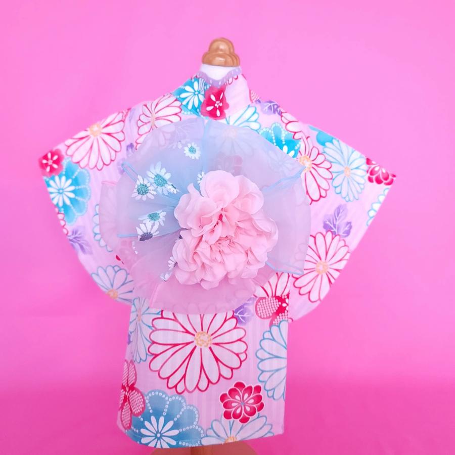 オーダーメイド犬服 ペット用浴衣 夏風華ーかふうか（ピンク