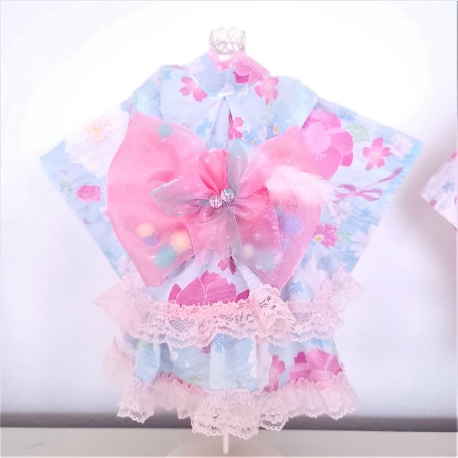 オーダーメイド犬服 犬の浴衣カシャロット（ドレス＆浴衣2way