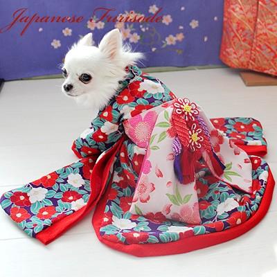 オーダーメイド犬服の椿大振袖パープル愛love椿ブランド Www Legheleggere Com
