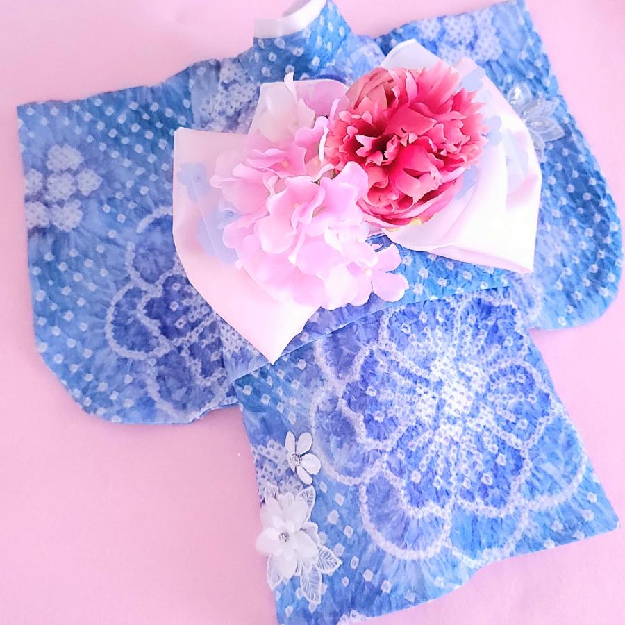 F2.pon2pan2現品☆犬有松絞り浴衣☆犬浴衣☆ひい様 F2.pon2pan2現品☆犬有松絞り浴衣☆犬浴衣☆ひい様 - メルカリ