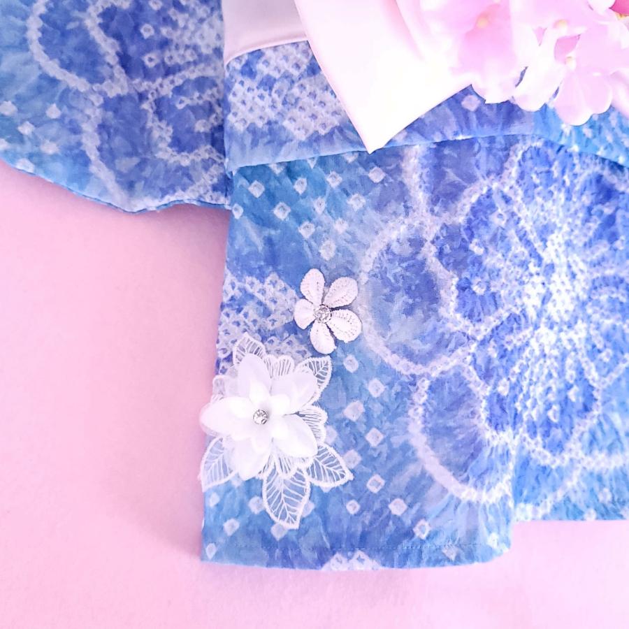 【新品】犬服　ペット用　浴衣　有松絞り　Mサイズ 犬服／猫服 浴衣2020 有松しぼり [YK2006] ペット服