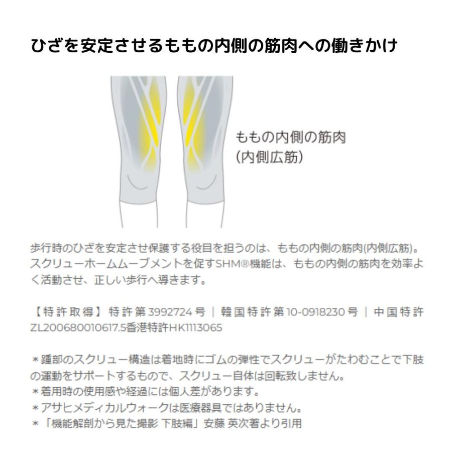 【送料無料】アサヒメディカルウォーク　L004　ブラック　ひざ　足の負担　膝痛　 |  | 03