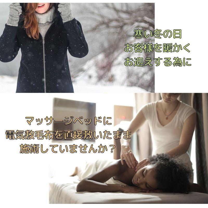 マッサージ ベッド カバー 電気敷毛布 カバー 合皮 100cm × 140cm 簡易拭き上げ可能 サロン 整骨院 施術用 送料無料 メール便 |  | 01