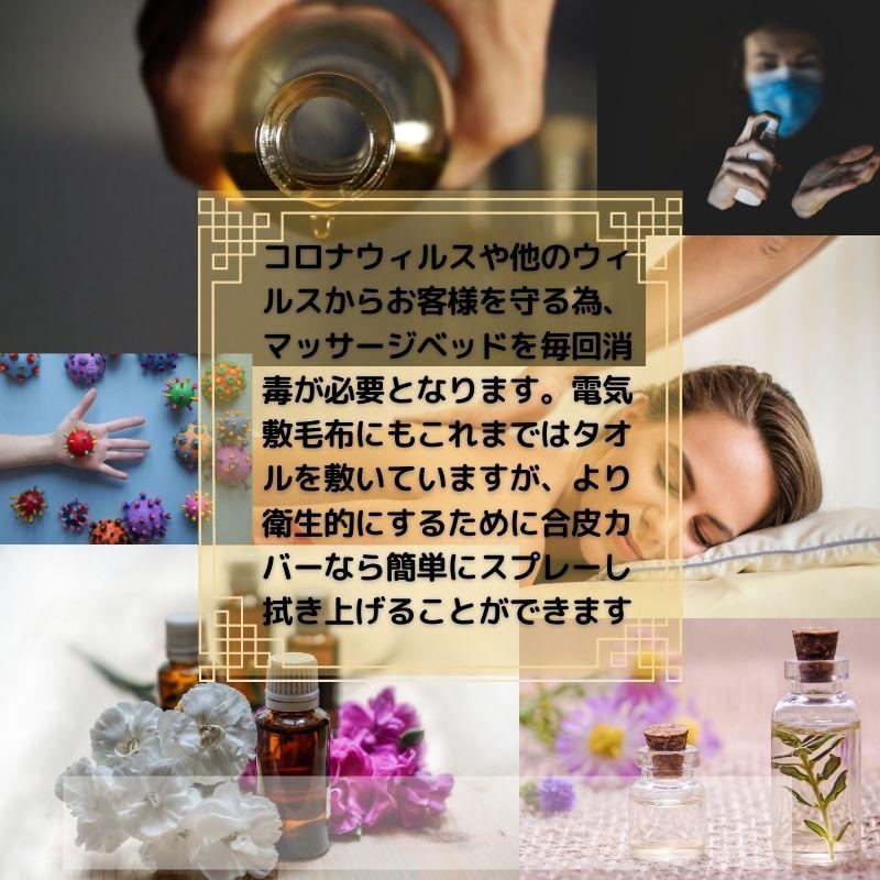 マッサージ ベッド カバー 電気敷毛布 カバー 合皮 100cm × 140cm 簡易拭き上げ可能 サロン 整骨院 施術用 送料無料 メール便 |  | 02