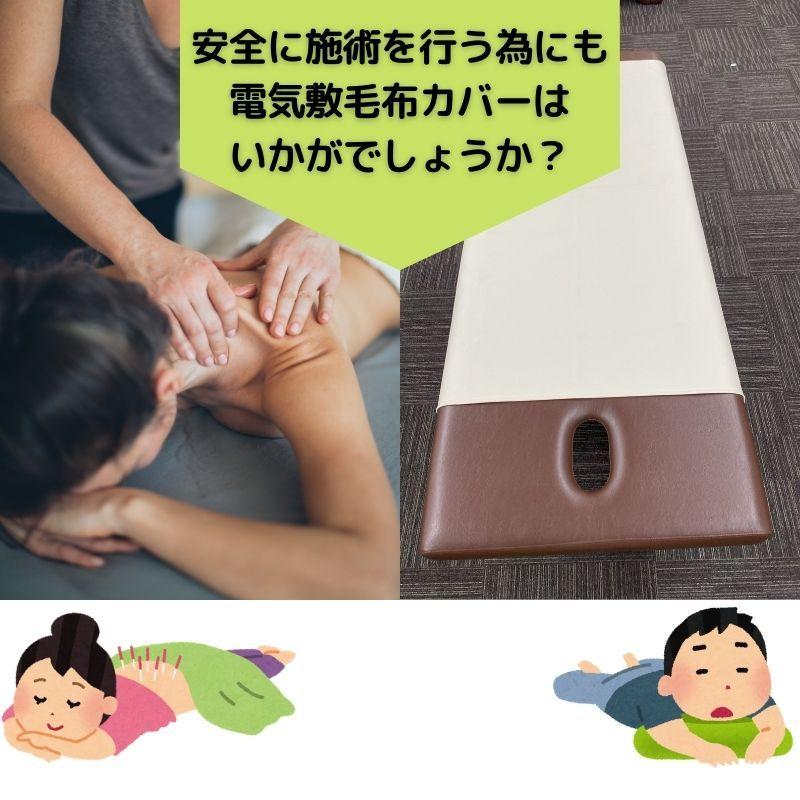 マッサージ ベッド カバー 電気敷毛布 カバー 合皮 100cm × 140cm 簡易拭き上げ可能 サロン 整骨院 施術用 送料無料 メール便 |  | 03