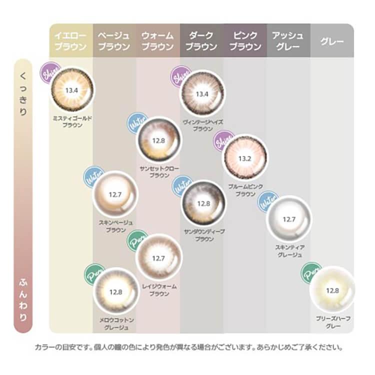 カラコン 1カ月 1箱2枚 ナチュラル AKMAbyLENSME アクマ 度あり 度付き マンスリー コンタクトレンズ 自然 韓国カラコン シャイン 裸眼風 30代 40代｜cherircoco｜18