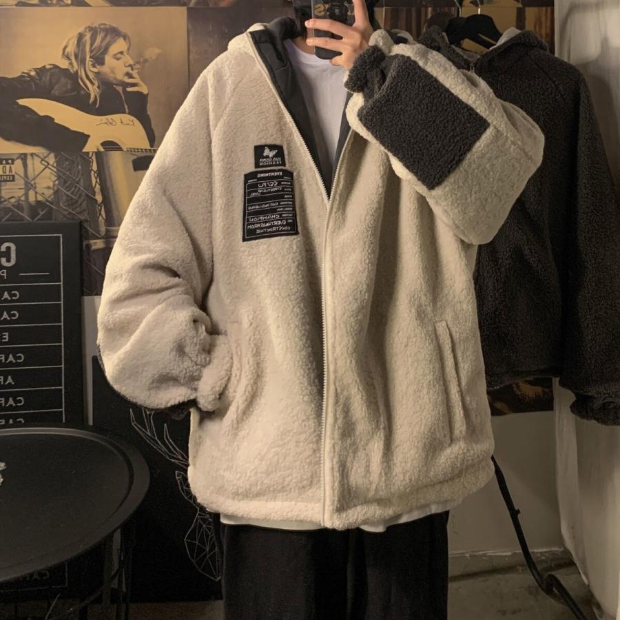 大人気定番商品 無地 極暖 ボアジャケット メンズ 大きいサイズ ストリート カジュアル ボアジャケット カジュアル メンズ 大きいサイズ ストリート ジャケット Essegtogo Com