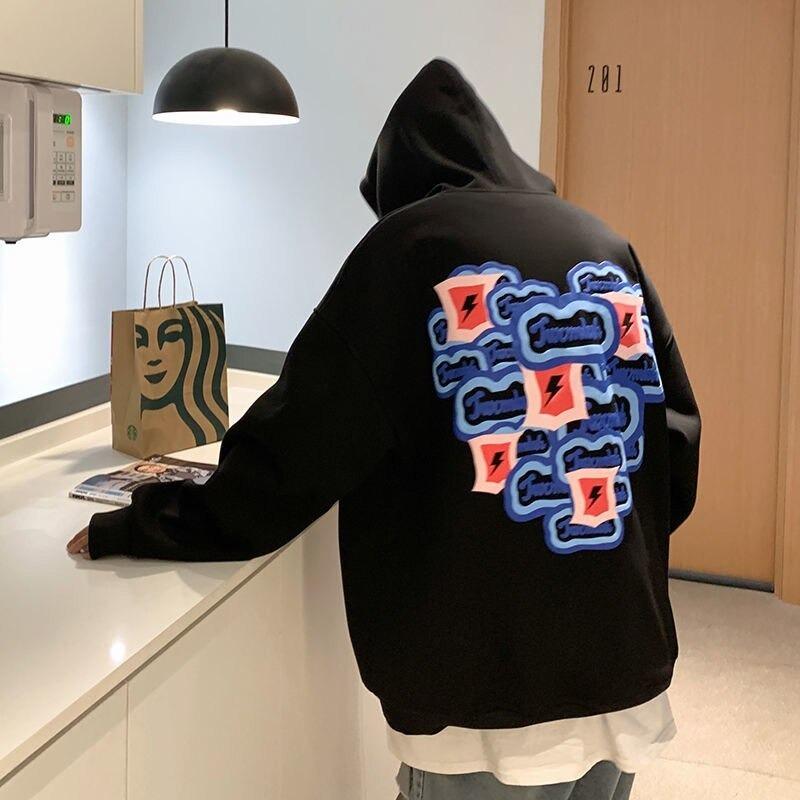 超美品 パーカー メンズ ｍ 5lサイズ ヒップホップ ストリート系 和風 アート フーディー パーカー サイズ L Pathwaysfl Org