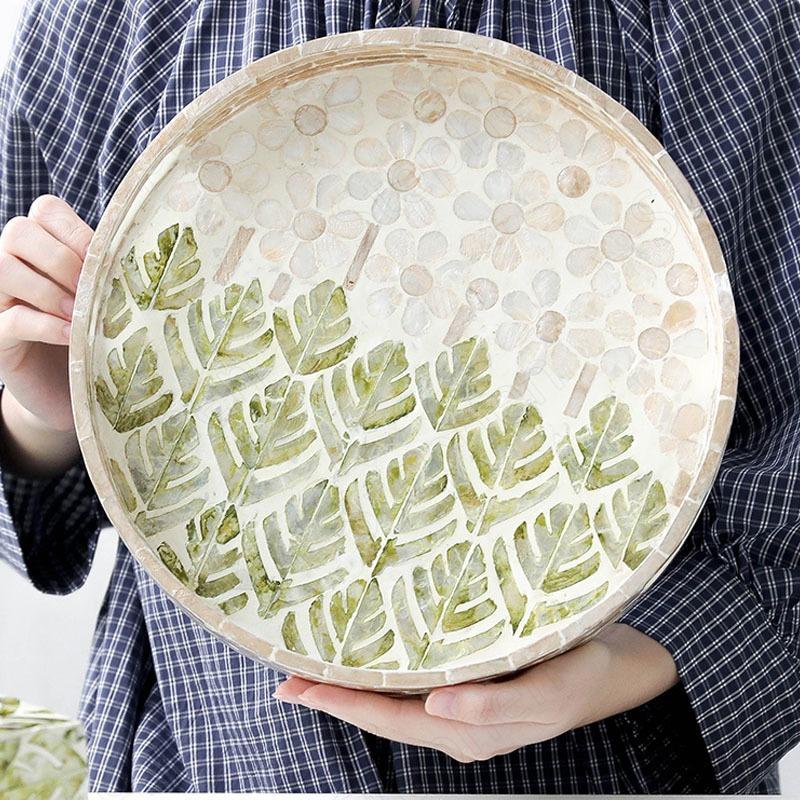 本命ギフト トレイ シェル 貝殻 ラウンド ナチュラル ヨーロッパ モダン オシャレ インテリア Miamiadschool Danielmall Com