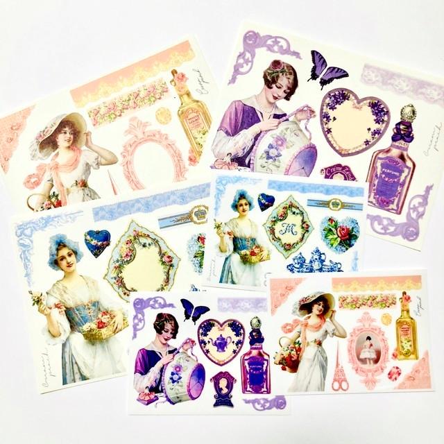 Cps10 Cream Peach Dauphine 透明pvc 模造紙 Sticker Set 6枚 Cps10 Cherish365 通販 Yahoo ショッピング