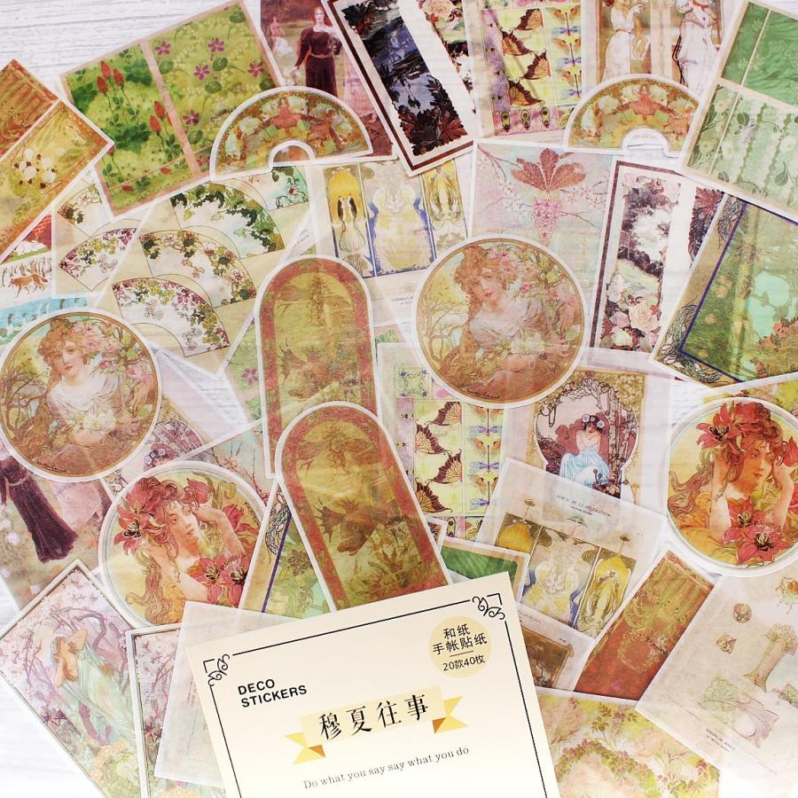 S232a ミュシャ ヴィンテージシリーズ デコステッカー S232a Cherish365 通販 Yahoo ショッピング