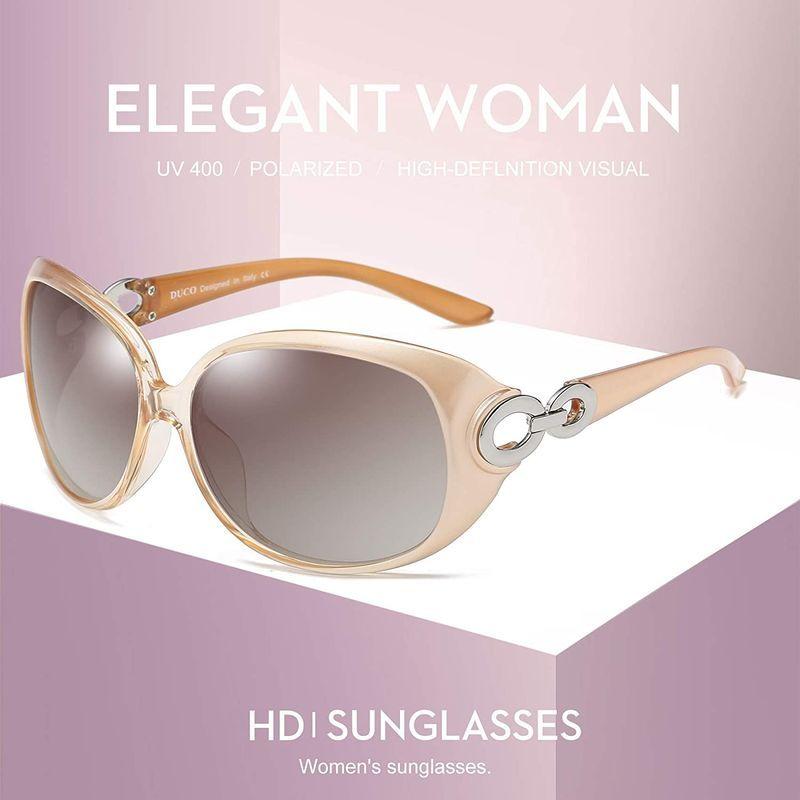 DUCO サングラス レディース 偏光レンズ sunglasses women 紫外線 UV400カット 運転用 おしゃれ 小顔 メガネケー｜cherry2021｜03
