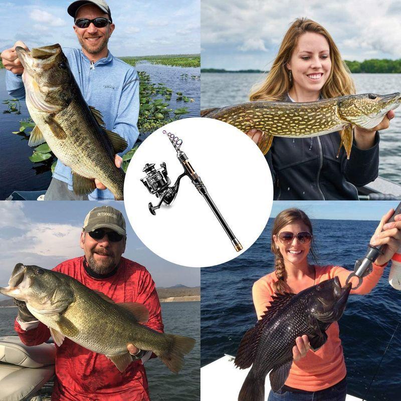 大注目 Bluefire 釣りセット 釣り竿セット 初心者 2 1m 炭素伸縮釣竿 スピニングリール ルアーセット コンパクトロッド 入門セット 収 送料無料 Www Aqtsolutions Com