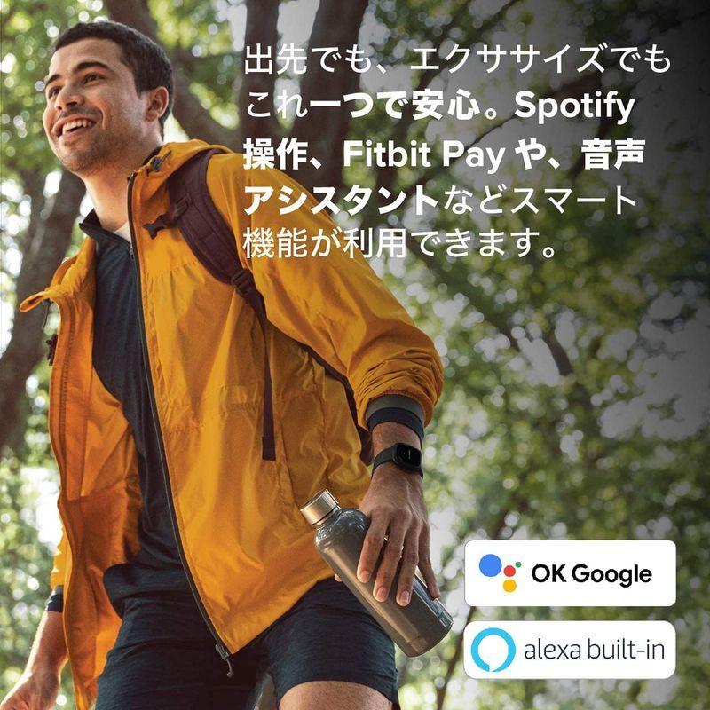 Fitbit Versa3 Alexa搭載/GPS搭載 スマートウォッチ Black ブラック L/S サイズ 日本正規品 O1290022823(12104円)