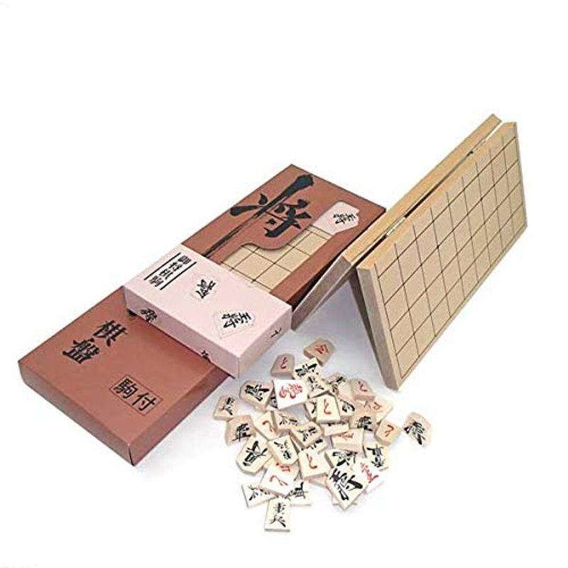 即納送料無料!木製入門用将棋盤セット 特選将棋セット(新桂4号折将棋盤と優良押し駒)箱入り 将棋セット 木製将棋セット ヒバ1寸卓上将棋盤セット(将棋駒アオカ押し駒)※将棋専門店で人気の手軽な1寸将棋セット