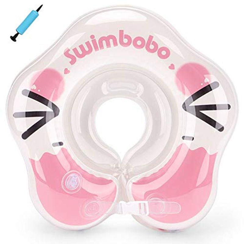 1067円 楽天カード分割 Swimbobo ベビー浮き輪 赤ちゃん 浮き輪 フロート うきわ首リング 首うきわ お風呂浮き輪 新生児 18ヶ月まで ピンク