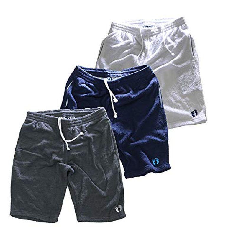 ハンテン パイル地サーフパンツ メンズ 春夏 水着 426 344 マシュマロタッチ 水陸両用 インナーパンツ付き Ll 無地ホワイト 最新号掲載アイテム