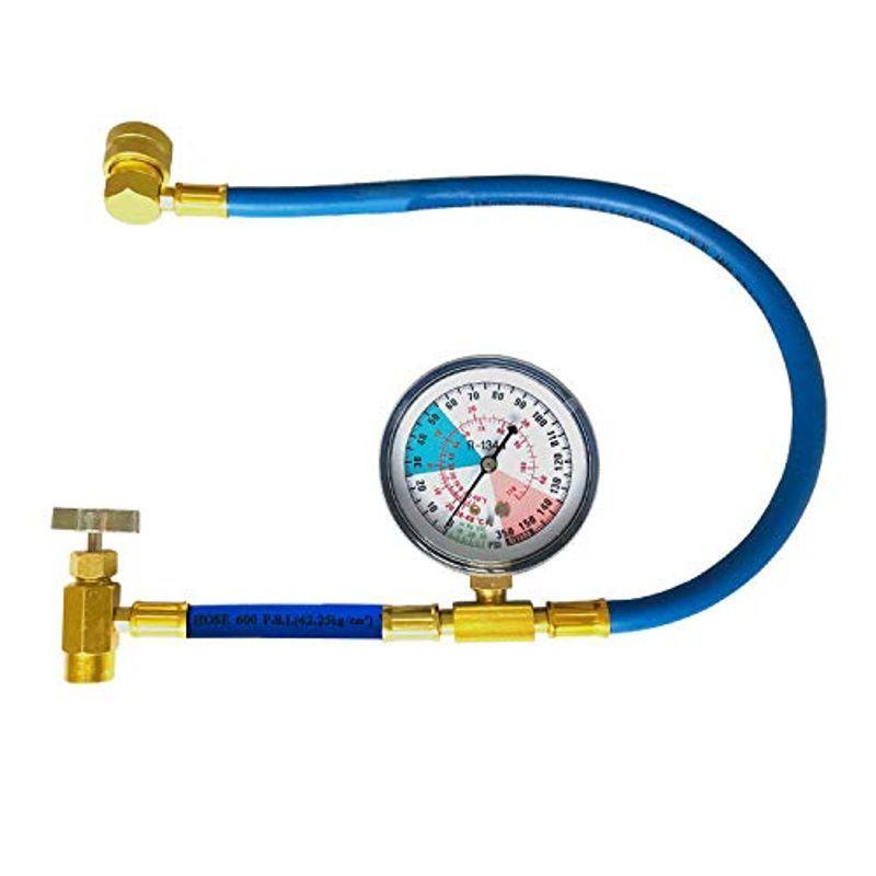 R134a エアコン ガス チャージ ホース メーター付き ガスチャージ 車 エアコン クーラーガス 補充 エアコンガス日本に対応 60cm チェリー21 通販 Yahoo ショッピング