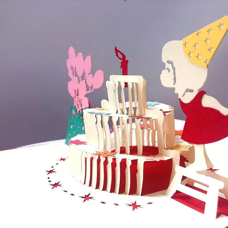 Yeppai 誕生日カード 立体グリーティングカード バースデーカード メッセージカード フラワーポップアップカード お誕生日カード 子供向 チェリー21 通販 Yahoo ショッピング