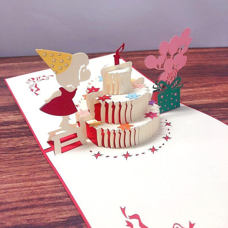 立体バースデーカード 手作り3dポップアップカード 誕生日 飛び出す 花 結婚 グリーティングカード 母の日 メッセージカード 出産祝い カ Line Store 通販 3dポップアップグリーティングカード誕生日 シルバーウェディングカード