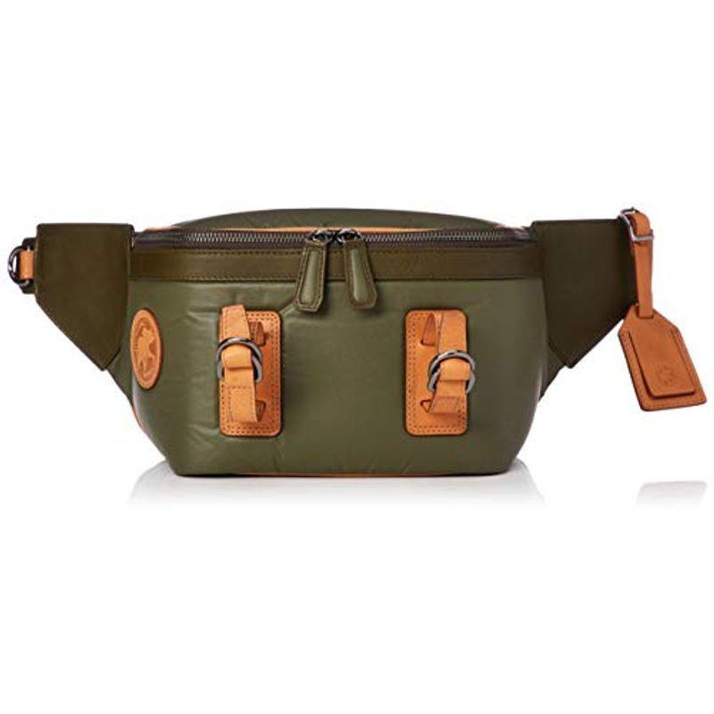 ハンティングワールド ボディバッグ 4044 Wynwood Wynwood ウエストバッグ カーフレザー メンズ Green Beige バッグ ランドセル