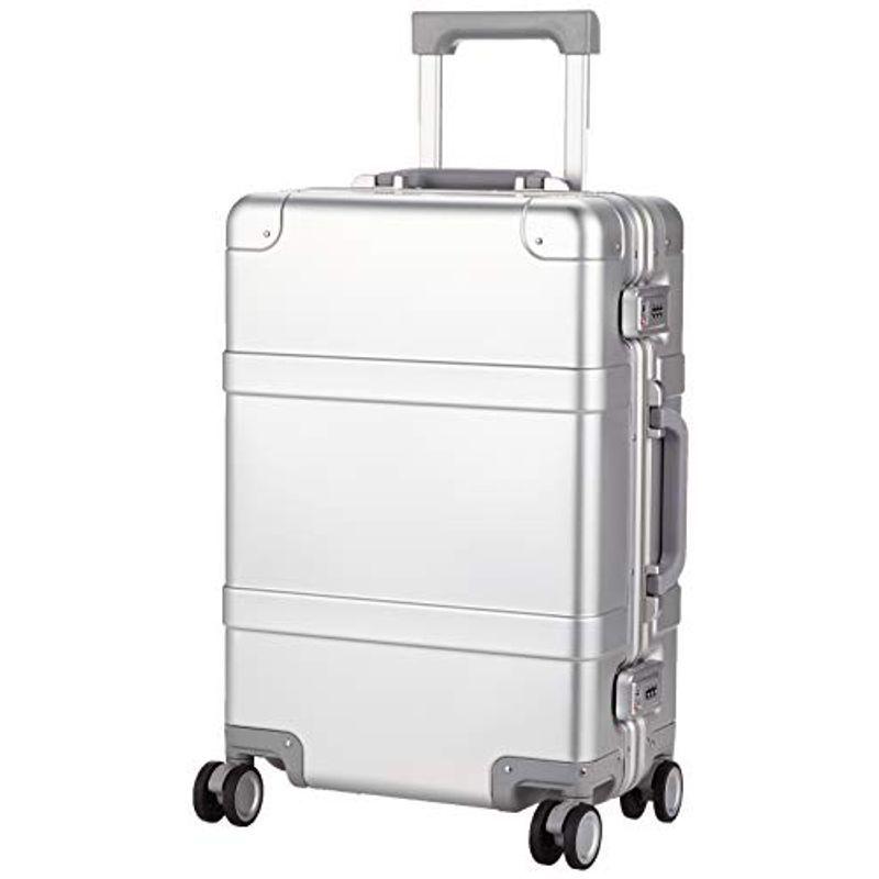 ナインティーファン スーツケース 1~3泊 アルミボディー 消音キャスター TSAロック 1005 機内持ち込み可 31L 4.2kg シル トランクタイプスーツケース