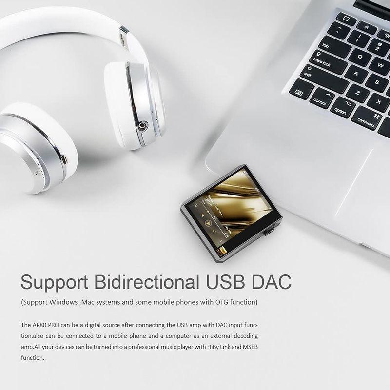 Bluetooth付きHIDIZSAP80 PRO MP3プレーヤー、LDAC/aptX/FLAC/Hi-Resオーディオ/FMラジオ付き PRO MP3プレーヤー LDAC/aptX/FLAC/Hi Resオーディオ/FMラジオ付き