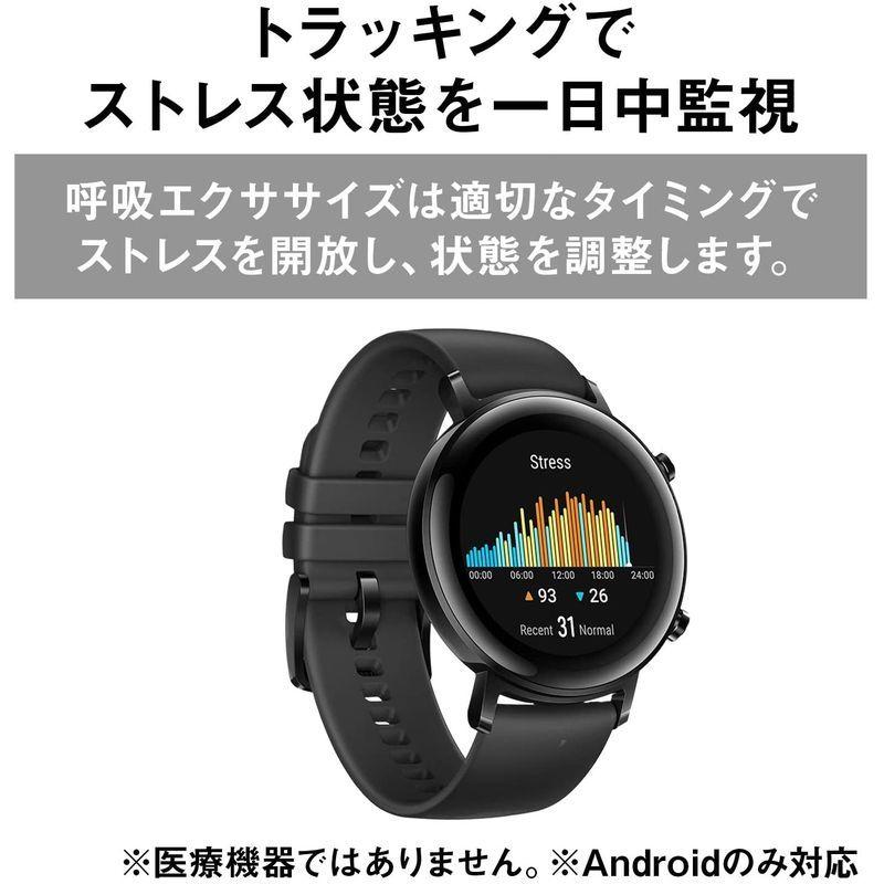 HUAWEI(ファーウェイ) Watch GT2 42mm Sports スマートウォッチ 血中酸素レベル測定 GPSみちびき対応 ナイトブ 血中酸素レベル測定 ファーウェイ Watch GT2 42mm Sports スマートウォッチ GPSみちびき対応 ナイトブ サイズ