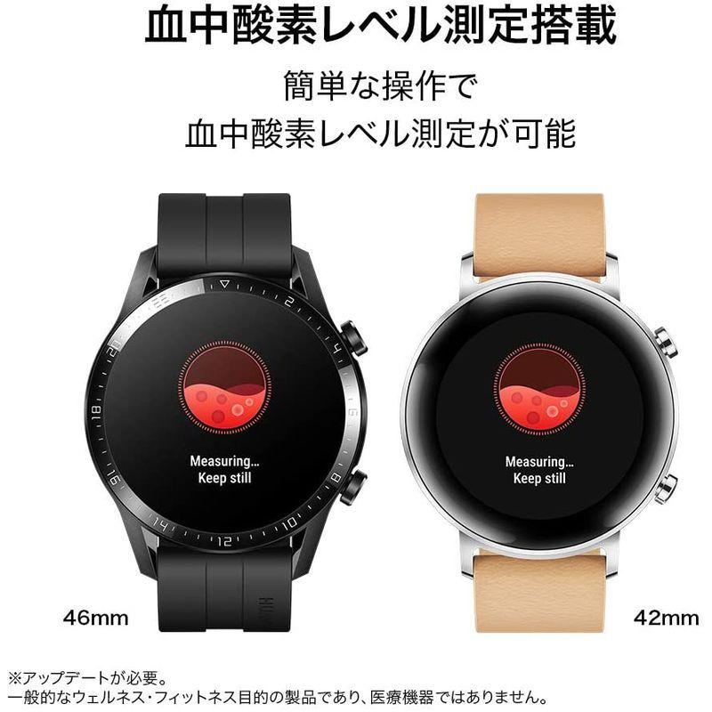 HUAWEI(ファーウェイ) Watch GT2 42mm Sports スマートウォッチ 血中酸素レベル測定 GPSみちびき対応 ナイトブ 血中酸素レベル測定 ファーウェイ Watch GT2 42mm Sports スマートウォッチ GPSみちびき対応 ナイトブ サイズ
