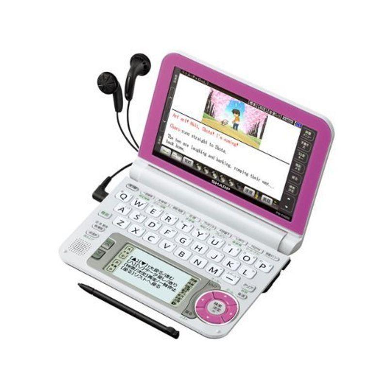 ドット シャープ 電子辞書 Brain ブレーン Pw G4000 ピンク Pw G4000 P 中学生 110コンテンツ 100動画 カラ 液 メーカー