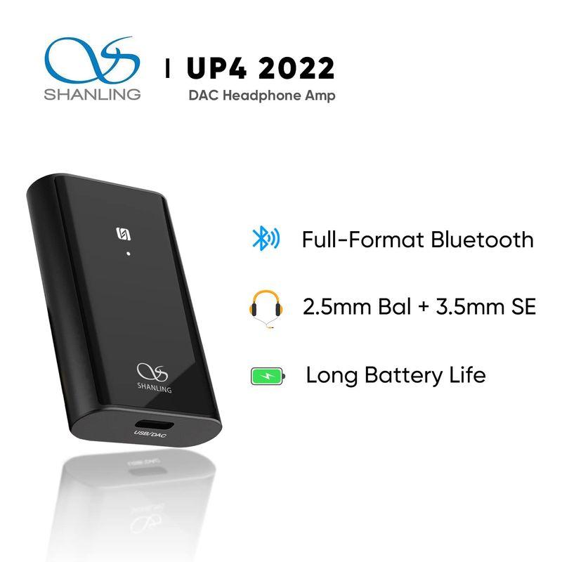 SHANLING UP4 2022 ポータブルヘッドフォンアンプ ポータブルバランス Bluetooth5.0 USB DAC 2 x ES UP4 DAC SHANLING ポータブルヘッドフォンアンプ ポータブルバランス Bluetooth5 USB ES