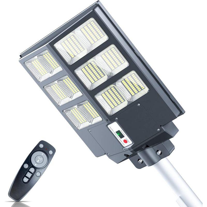 2台合一・480LEDJIEKU　街灯　ソーラー　15000mAh　650Ｗ　センサーライト　4種照明モード　IP65防水　配線工事不　屋外