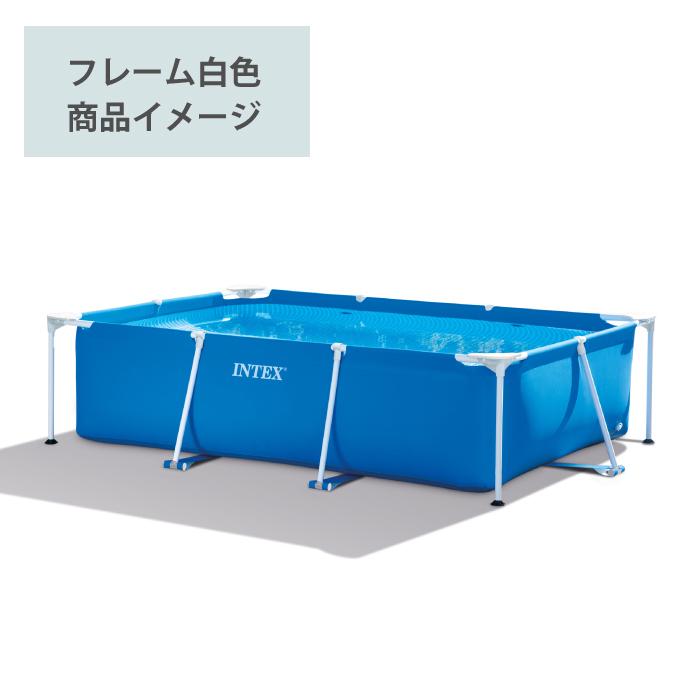 大型プール 2.6m ビニールプール INTEX インテックス 大型 長方形 260x160x65cm フレームプール 水あそび レジャープール 家庭用プール キッズ 子供用プール |  | 11
