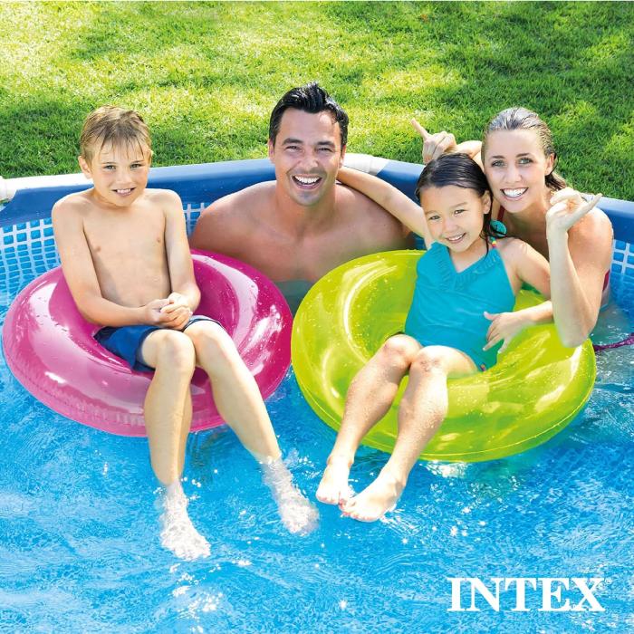 INTEX プール フレームプール 空気入不要 4.5m×2.2m×84cm ビニール 