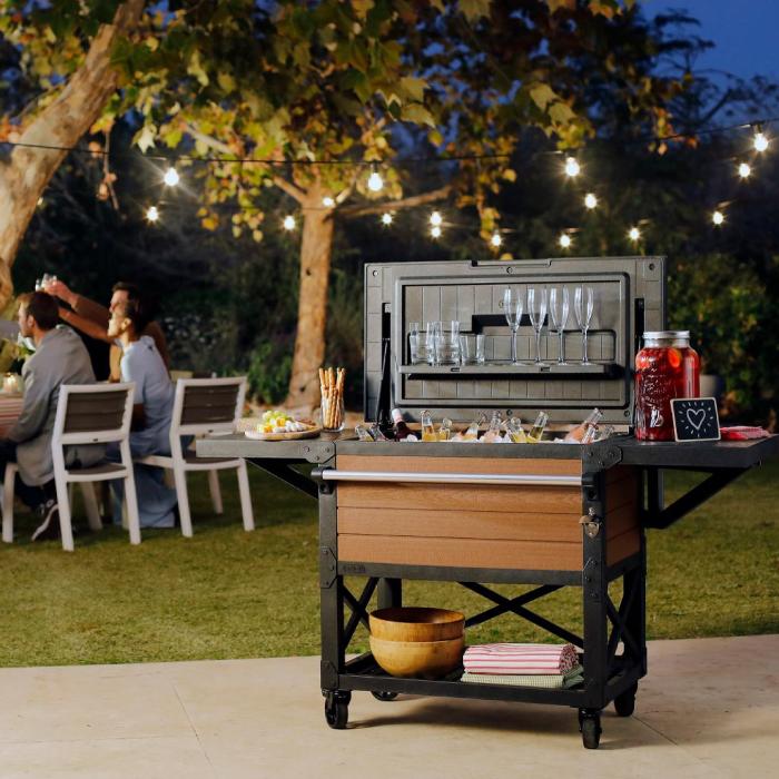 KETER ケター ラスティック クーラーカート 85L パーティー 大型