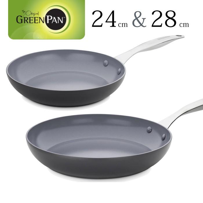 グリーンパン 2つセット 24cm 28cm セラミックフライパン セット フライパン 2個セット ダイアモンドコーディング Green Pan ヴェニス ダイアモンド配合 セ チェリーベル Yahoo 店 通販 Yahoo ショッピング