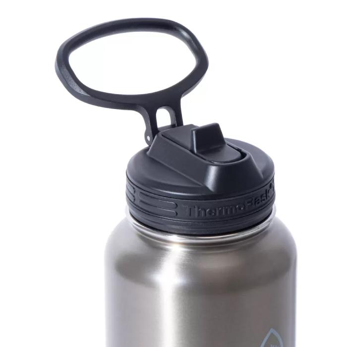 ステンレスボトル 1L をお探しの方に 2本セット 1200ml 1.2L 持ち手 1l 水筒 スクリュー ストロータイプ 保温保冷 サーモフラスク シリコンカバー 青 緑 黒 紫 |  | 05