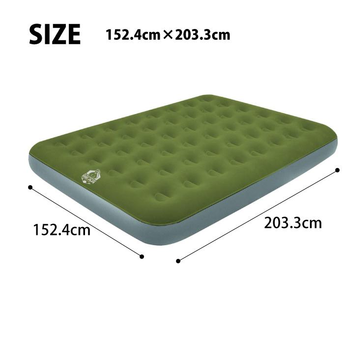 エアーベッド　ダブルサイズ　グリーン　美品 Amazon.co.jp: coody エアベッド AIR BLOCK (オリーブグリーン, ダブル