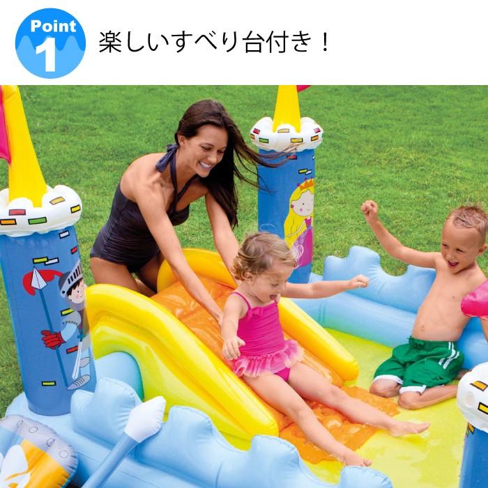 キッズプール ファンタジーキャッスルプレイセンタープール 滑り台付