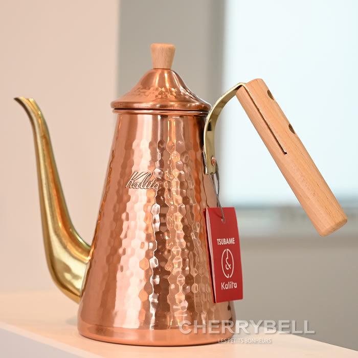 カリタ Kalita ポット コーヒーポット 銅製 スリム 銅 日本製 TSUBAME 700ml 木柄ハンドル 0.7L ドリップ TSUBAME&Kalita 52204 コーヒー カリタ Kalita ポット コーヒーポット 銅製 スリム 銅 日本製 TSUBAME 700ml 木柄ハンドル 0.7L ドリップ TSUBAME&Kalita 52204 コーヒー