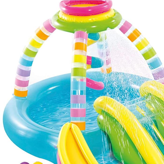 INTEX プール 子供 キッズプール ビニールプール すべり台付き INTEX プール 子供 キッズプール ビニールプール すべり台付き