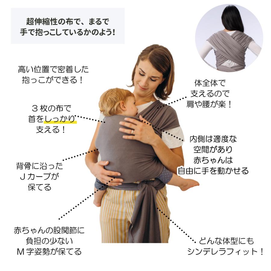 正規取扱店 抱っこひも 抱っこ紐 新生児 コンパクト 出産準備品 おしゃれ ボバラップ BOBAWRAP コットン  だっこひも スリング ベビーキャリア 縦抱き boba … | boba | 09