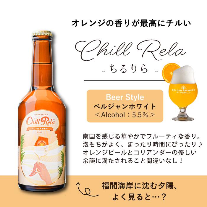 クラフトビール ビール ３種セット×2（計6本） 福津ビール GOLDEN BREWERY ちるりら クリーミーリッチ 福岡 地ビール 福津市 |  | 02