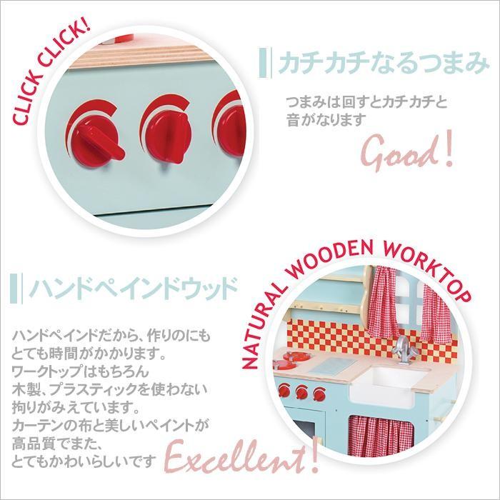 イギリス 木製\u0026ペイントキッチン レトイバン オーブンコンロセット Le Toy Van oven\u0026hob set 小物付ミニキッチン おままごと ままごと LETOYVANの画像