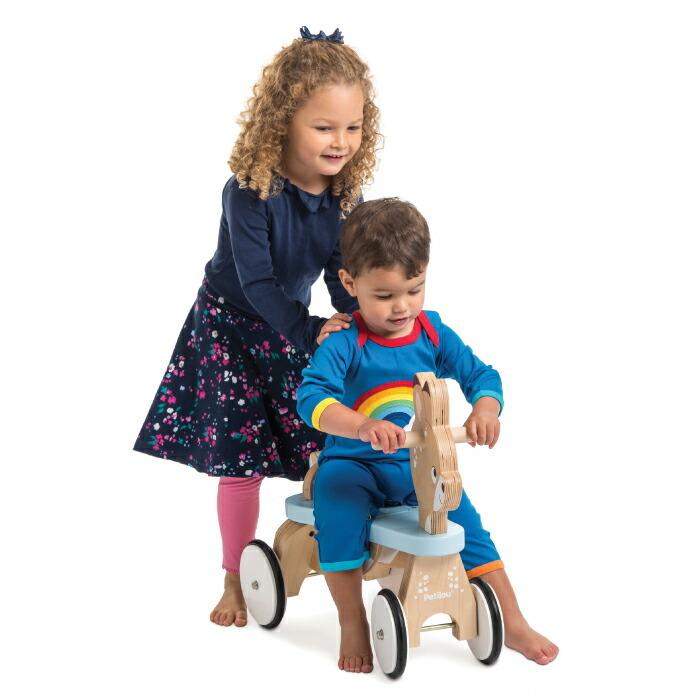 子育て応援セール 木製 乗用玩具 足けり ライドオン おもちゃ ライドオンディア 木のおもちゃ 飾り インテリア ごっこ遊び 知育玩具 おもちゃ 1才 誕生日プレ… | バンビ | 10