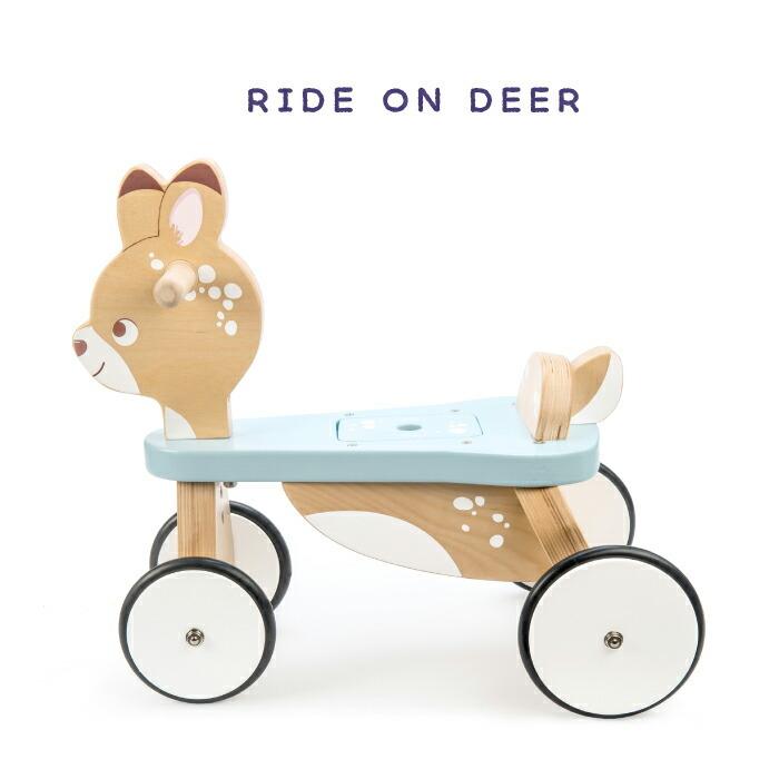 子育て応援セール 木製 乗用玩具 足けり ライドオン おもちゃ ライドオンディア 木のおもちゃ 飾り インテリア ごっこ遊び 知育玩具 おもちゃ 1才 誕生日プレ… | バンビ | 05