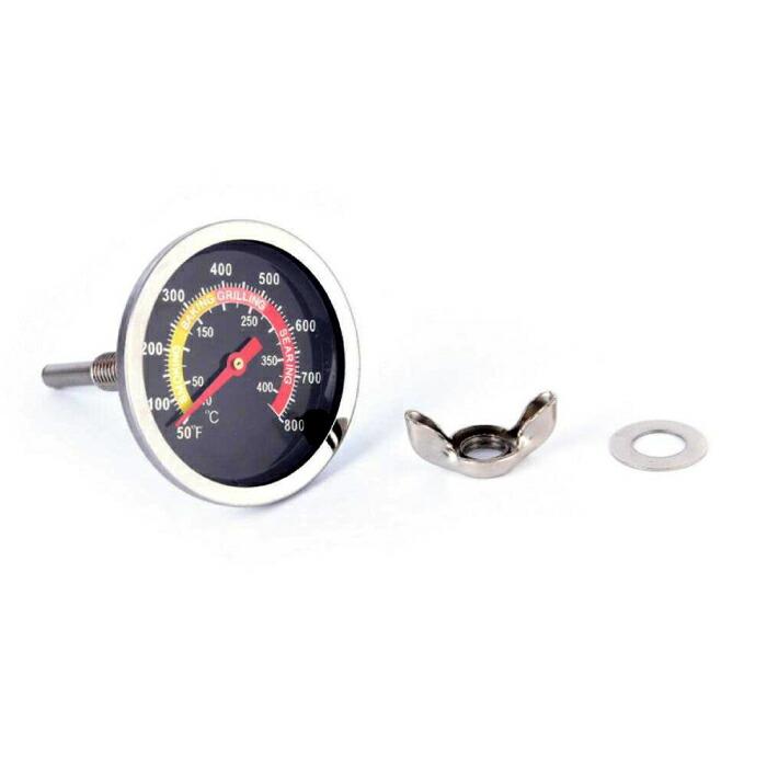 温度計 DIY BBQ ピザ窯 420度 直径60mm 高温 サーモメーター グリル