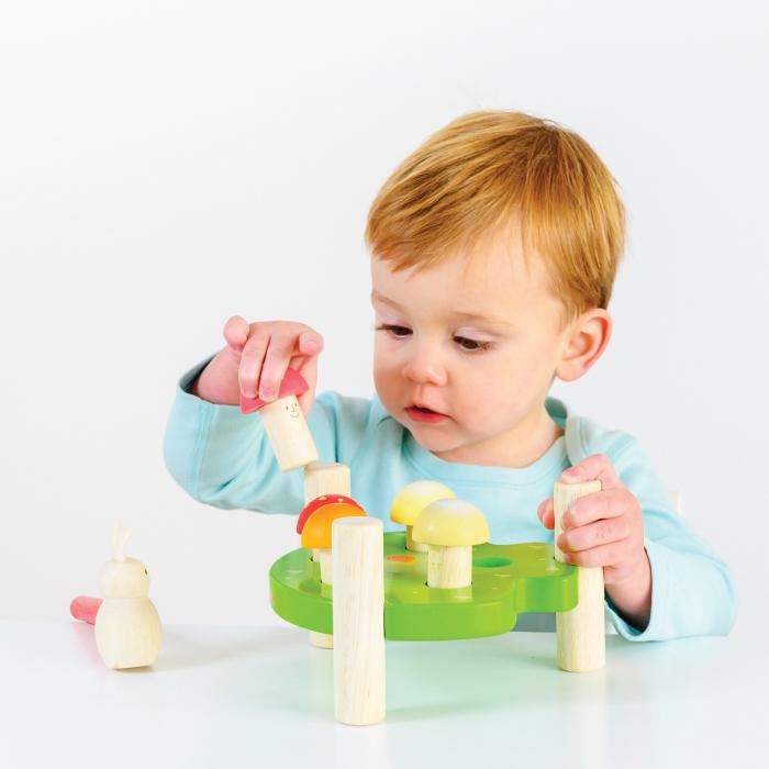 ハンマートイ Mr.マッシュルーム 木製知育玩具 LeToy Van（ルトイヴァン）１歳  2歳 赤ちゃんのおもちゃ 木のおもちゃ イギリス  レトイバン｜cherrybell｜07