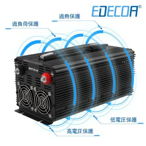 インバーター 24V 正弦波 1500W DC 24V を100V 110V ACへ変換 50Hz