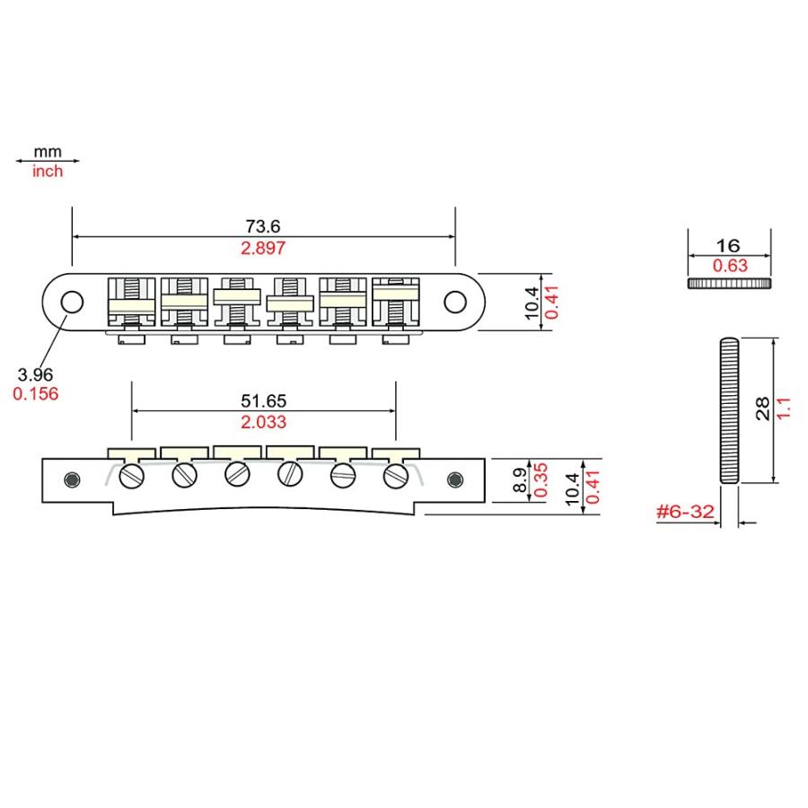 クリアランス大特価 TonePros AVR2G-N Replacement ABR-1 Tuneomatic with G Formula saddles ニッケル ギ